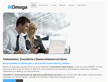 Tablet Screenshot of aomega.com.br